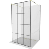 Mexen Kioto Walk-In Zuhanyfal - 100x200 cm - Fekete Keret