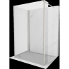 Mexen Kioto Walk-in zuhanyfal 110 x 85 x 30 cm, átlátszó, kefélt nikkel - 800-110-085-221-97-00-030
