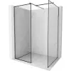 Mexen Kioto Walk-in zuhanyfal 120 x 100 cm, fekete minta, gun gray fémes - 800-120-202-66-70-100