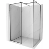 Mexen Kioto Walk-in zuhanyfal 140 x 110 cm, fekete minta, fekete - 800-140-202-70-70-110
