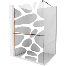Mexen Kioto+ Walk-in Zuhanyfal - 140x200 cm - 8 mm Üveg kád, zuhanykabin