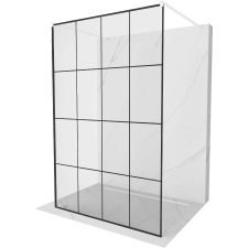Mexen Kiotó Walk-in Zuhanyfal - 140x200 cm - Fekete kád, zuhanykabin
