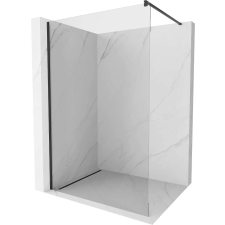 Mexen Kioto Walk-in Zuhanyfal - 50x200 cm - Fekete kád, zuhanykabin