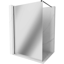 Mexen Kioto Walk-In Zuhanyfal - 80x200 cm - Fekete kád, zuhanykabin