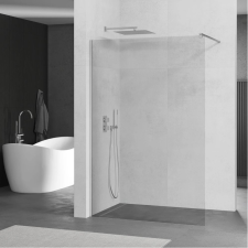 Mexen Kioto walk-in zuhanyfal - átlátszó üveg / króm profil - 90 cm (800-090-101-01-00) kád, zuhanykabin