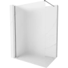 Mexen Kioto-X Walk-in zuhanyfal 110 x 200 cm, matt, 10 mm, gun metal - 800-110-101-95-30-X