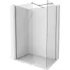 Mexen Kioto-X Walk-in Zuhanyfal 160 x 120 cm, átlátszó 10 mm, gun metal - 800-160-202-95-00-120-X