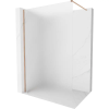 Mexen Kioto-X zuhanyfal Walk-in 140 x 200 cm, matt 10 mm, kefélt réz - 800-140-101-65-30-X