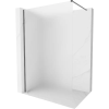Mexen Kioto-X zuhanyfal Walk-in 50 x 200 cm, matt 10 mm, sötétszürke kefe - 800-050-101-66-30-X