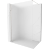 Mexen Kioto-X zuhanyfal Walk-in 80 x 200 cm, fagyott üveg 10 mm, csiszolt nikkel - 800-080-101-97-30-X