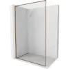 Mexen Kioto-XF L Walk-in zuhanyfal kerettel 80 x 202 cm, átlátszó 10 mm, rózsaarany - 800-080-174-60-00-XF