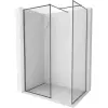 Mexen Kioto-XF Walk-in zuhanyfal kerettel 120x90 cm, átlátszó 10 mm szürke szálcsiszolt - 800-120-202-04-66-090-XF