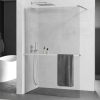 Mexen Kioto+ zuhanyfal polccal és korláttal 120 x 200 cm, Átlátszó 8 mm, Króm - 800-120-121-01-00