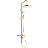 Mexen KX05 Termosztatikus Kád-Zuhany Szett - Arany/Fehér