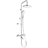 Mexen KX05 Termosztatikus Kád-Zuhany Szett - Króm/Fehér
