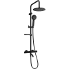 Mexen KX40 Kád-Zuhany Szett - Fekete - Termosztatikus