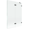 Mexen Lunar 2-szárnyas kádparaván jobb 120 x 150 cm, átlátszó, gun gray kefe - 897-120-100-66-00-P