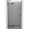 Mexen Lunar L balos zuhanyajtó balos 120 cm, átlátszó, fekete - 834L-120-000-70-00-L