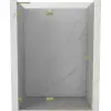 Mexen Lunar L balos zuhanyajtó balos 130 cm, átlátszó, arany kefe - 834L-130-000-55-00-L