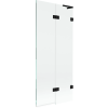 Mexen Lunar L fürdőkádparaván 2-szárnyú jobb 80 x 150 cm, átlátszó, fekete - 897L-080-100-70-00-P