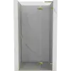 Mexen Lunar L jobb oldali nyíló zuhanyajtó 125 cm, átlátszó, arany - 834L-125-000-50-00-P