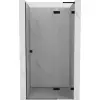 Mexen Lunar L jobbos nyíló zuhanyajtó 110 cm, áttetsző, fekete - 834L-110-000-70-00-P