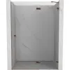 Mexen Lunar zuhanyajtó, jobbos, 135 cm, átlátszó, rózsaarany - 834-135-000-60-00-P