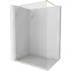 Mexen Lunar zuhanyfal Walk-in bal 150 x 200 cm, átlátszó 8 mm, arany kefe - 830-150-000-55-00-L