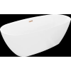 Mexen Luvo Slim szabadon álló kád 170 x 75 cm, fehér, rózsaszín arany túlfolyó - 52801707500-60