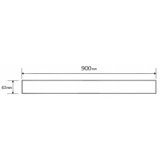 Mexen M33 lefolyófedő zuhanyfolyókához 90 cm, Fekete - 1733090 fürdőkellék