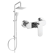 Mexen Milo Króm Zuhanygarnitúra - Fali Szerelésű fürdőkellék