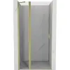 Mexen Mist 120 cm-es nyíló zuhanyajtó, átlátszó, arany szálcsiszolt - 8A4-120-000-55-00