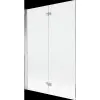 Mexen Mist 2 szárnyú bal fürdőkádparaván 120 x 150 cm, átlátszó, króm - 8A9-120-002-01-00-L