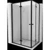 Mexen Mist-F Duo összecsukható zuhanykabin bal 120 x 110 cm, fekete keret, fekete - 8A6-120L-110P-70-70