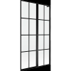 Mexen Mist L kád paraván, 2 szárnyú, jobbos, 100 x 150 cm, fekete rácsos, fekete - 8A9L-100-011-70-77-P