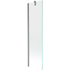 Mexen Next 1-szárnyú fürdőkád paraván, 50 x 150 cm, átlátszó, szálcsiszolt gun gray - 895-050-000-00-00-66