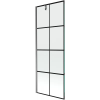Mexen Next egyajtós kádparaván 70 x 150 cm, fekete minta, gun metal - 895-070-000-00-77-95