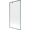 Mexen Next egyoldalas kádparaván 90 x 150 cm, fekete minta, fegyverfém - 895-090-000-00-70-95