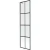 Mexen Next L egyajtós fürdőkád paraván 50 x 150 cm, fekete minta, gun gray csiszolt - 895-050-000-03-77-66