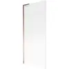 Mexen Next L fürdőkád paraván, 1-szárnyú, 80 x 150 cm, csíkos, rózsaarany - 895-080-000-03-09-60