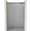 Mexen Omega Csúszó Zuhanyajtó - 120 cm, Átlátszó Üveg, Arany