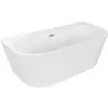 Mexen Oval+ szabadon álló, fal melletti kád 170 x 80 cm, fehér, réz kefeoltás - 52681708000-65