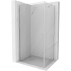 Mexen Pretoria nyílóajtós zuhanykabin 75 x 80 cm, Átlátszó, Króm - 852-075-080-01-00