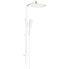 Mexen Q49 zuhanyoszlop, Fehér/Arany - 798494995-25 csaptelep