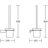 Mexen Rino WC-kefe, arany - 7027050-50