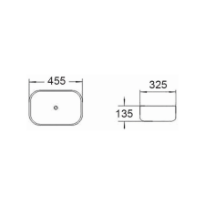Mexen Rita munkalapi mosdó 45 x 32 cm, Világoszöld matt - 21084548 szaniter
