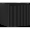 Mexen Rivel 50 cm-es fürdőszobai mosdószekrény, 1 fiók, bordázott, fekete matt - 91A20-05047-1-BF71