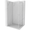 Mexen Roma Duo nyílóajtós zuhanykabin 110 x 90 cm, Átlátszó, Króm - 854-110-090-02-00