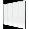 Mexen Rox 2-szárnyú toló fürdőszobai paraván 180 x 150 cm, átlátszó, fehér - 8C9-180-002-20-00