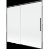 Mexen Rox 2-szárnyú, toló zuhanyfal 170 x 150 cm, átlátszó, gun gray kefélt - 8C9-170-001-66-00
